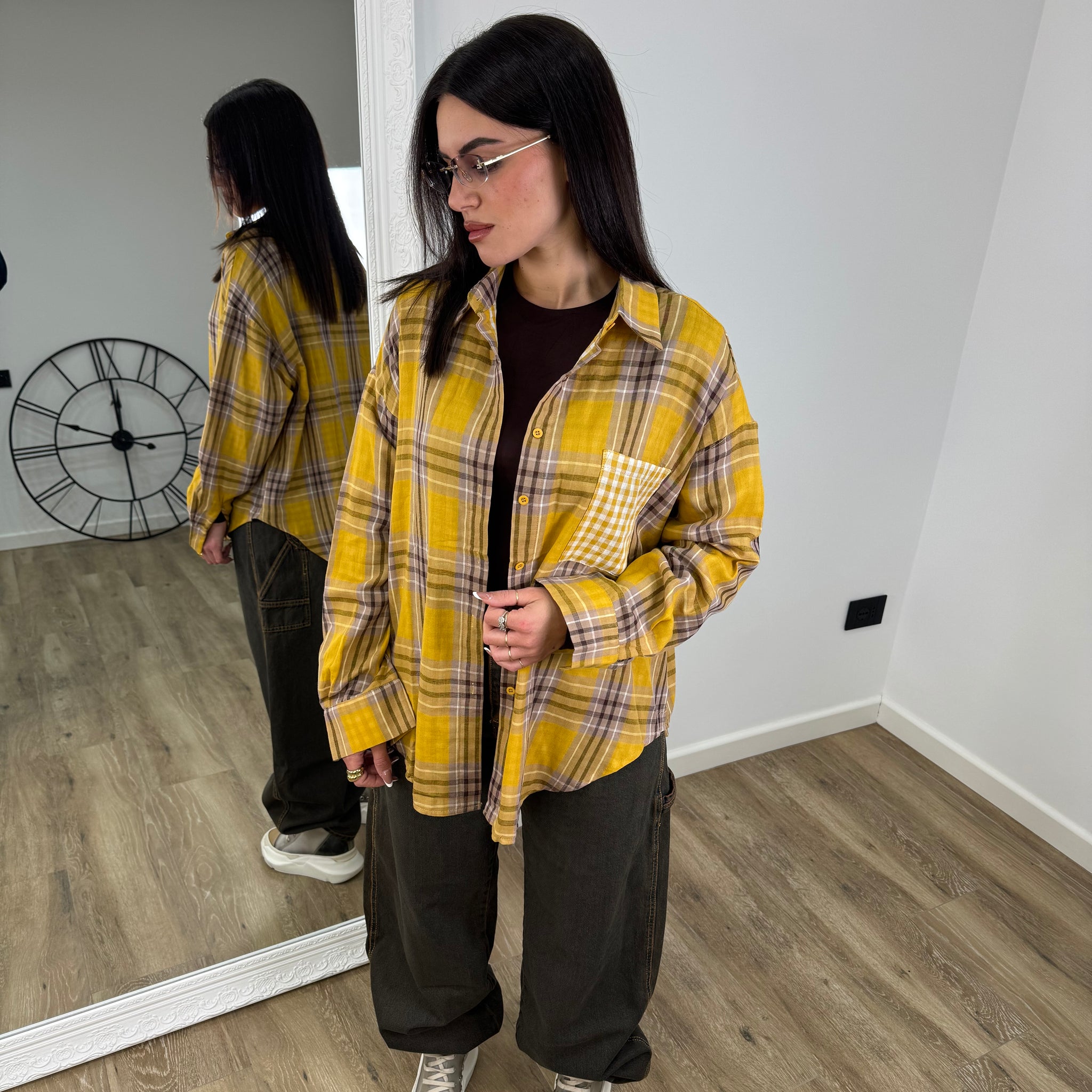 Camicia Miami Giallo