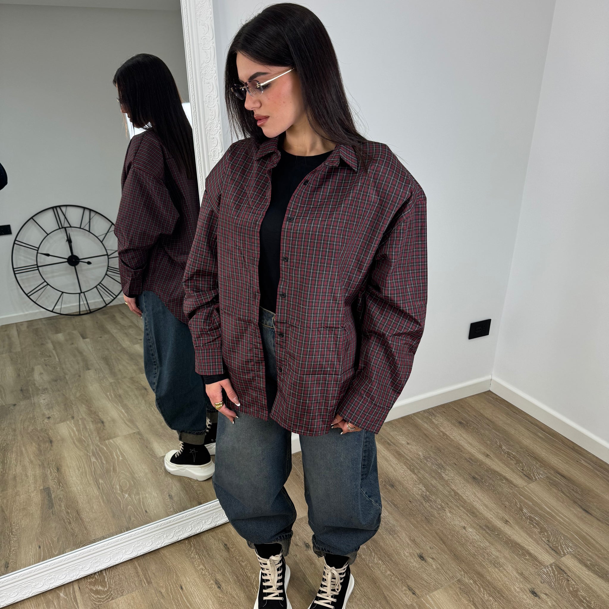 Camicia Texas Bordeaux