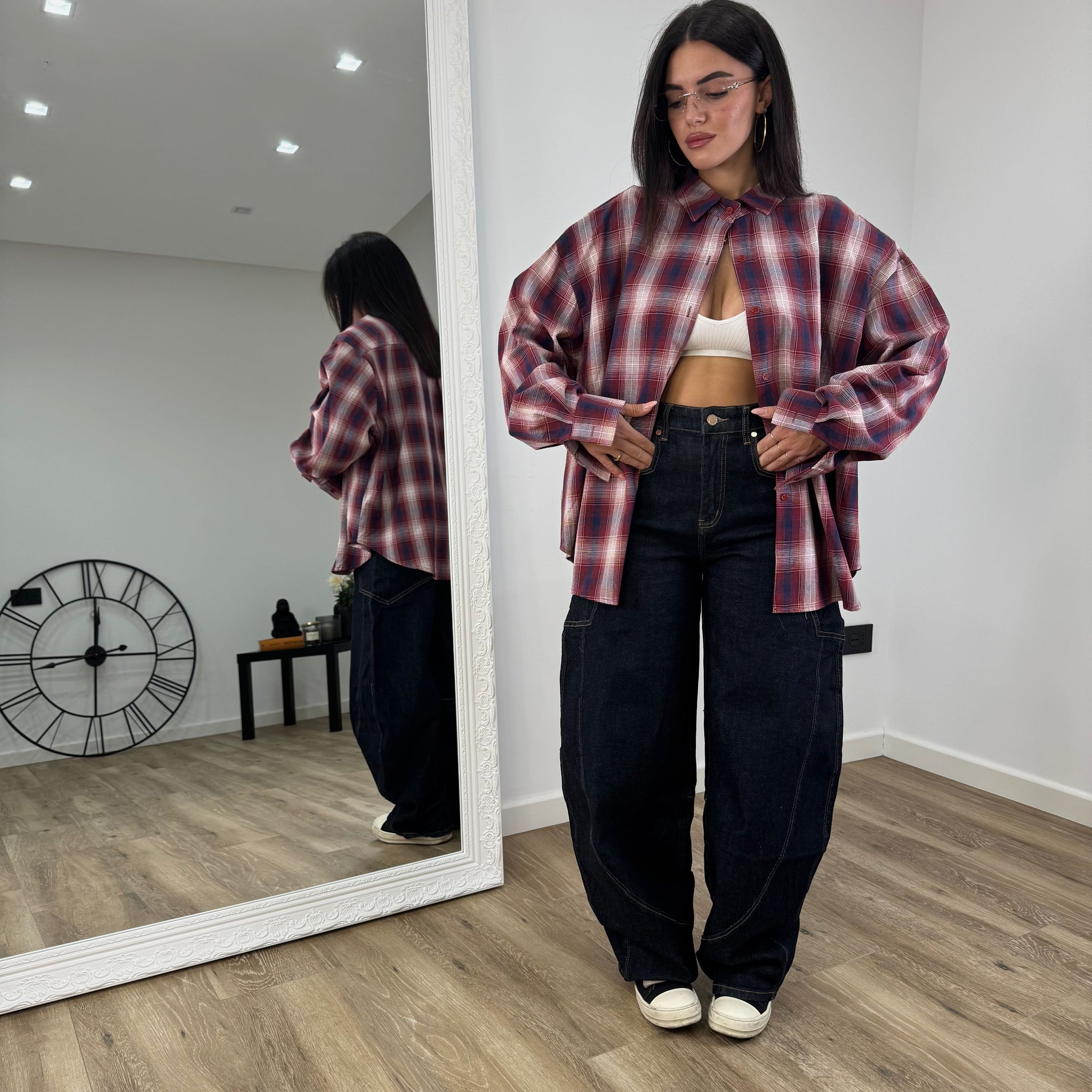 Camicia District Rosso