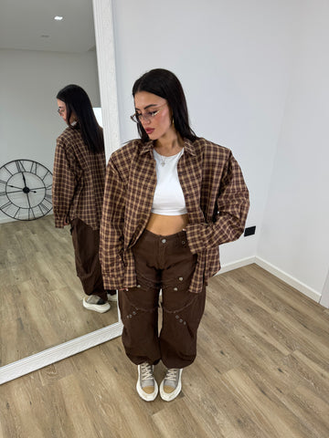 Camicia Texas Marrone